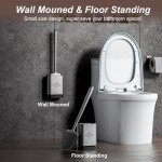 Sellemer Flexible Toilet Brush and Holder Set