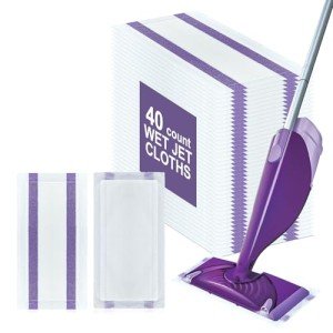 40 Count Disposable Wet Pads for Swiffer Mop