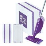 40 Count Disposable Wet Pads for Swiffer Mop