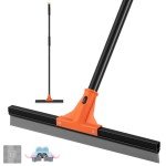 Heavy-Duty Floor Squeegee with 60-Inch Handle