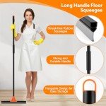 Heavy-Duty Floor Squeegee with 60-Inch Handle