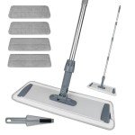 Microfiber Flat Mop for Hardwood and Tile Cleaning