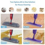6-Pack Microfiber Spray Mop Replacement Heads
