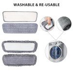 6-Pack Microfiber Spray Mop Replacement Heads
