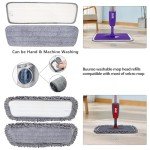 6-Pack Microfiber Spray Mop Replacement Heads