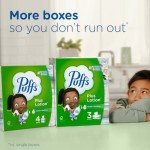Puffs Plus Lotion Facial Tissues, 4 Mega Boxes