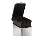 simplehuman 10L Slim Bathroom Trash Can, Stainless Steel