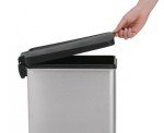 simplehuman 10L Slim Bathroom Trash Can, Stainless Steel
