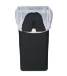simplehuman 10L Slim Bathroom Trash Can, Stainless Steel