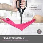 Reusable Waterproof Dishwashing Rubber Gloves - 2 Pairs