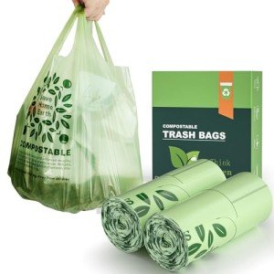 AYOTEE 50-Count Compostable Kitchen Trash Bags