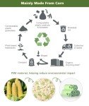 AYOTEE 50-Count Compostable Kitchen Trash Bags