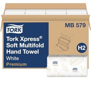 Tork Premium Soft Multifold Paper Towels - White