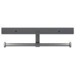 Grey Wall-Mount Double Roll Toilet Paper Holder
