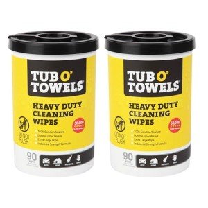 Tub O' Towels Heavy-Duty Cleaning Wipes - 2-Pack