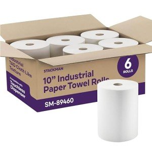 High Capacity Industrial Paper Towels - 6 Rolls