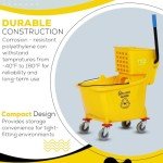 Simpli-Magic Commercial Mop Bucket with Wringer - Yellow