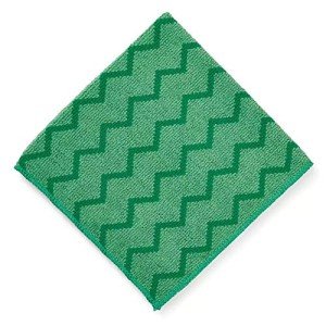 Rubbermaid Microfiber Cleaning Cloth, 16"x16", Green