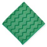 Rubbermaid Microfiber Cleaning Cloth, 16"x16", Green