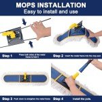 24" Heavy Duty Dust Mop with Reusable Pads