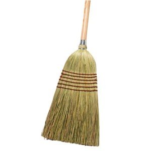 Heavy Duty Corn Broom with Wood Handle