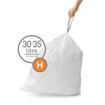 simplehuman Code H Drawstring Trash Bags, 60 Count