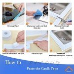 Waterproof Self-Adhesive White Caulk Tape for Bathrooms