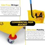 Simpli-Magic Commercial Mop Bucket with Wringer - Yellow