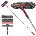 2-in-1 Squeegee Window Cleaner Tool with Extension