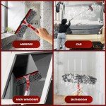 2-in-1 Squeegee Window Cleaner Tool with Extension
