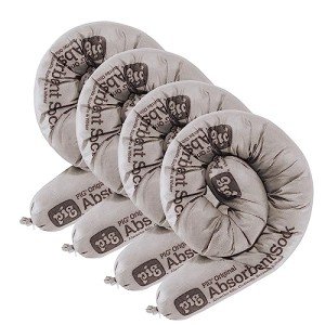 Oil Absorbent Socks 4 Pack - 3"x42