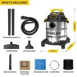 Stanley 6 Gallon Stainless Steel Wet/Dry Vacuum