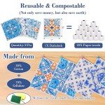 Lucomb 8 Pack Reusable Swedish Dish Cloths