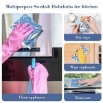 Lucomb 8 Pack Reusable Swedish Dish Cloths