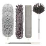 Adjustable Microfiber Duster with Extension Pole 30-100