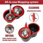 360 Spin Mop and Bucket Set with 3 Refills