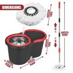 360 Spin Mop and Bucket Set with 3 Refills