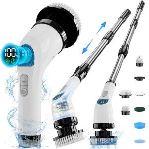 Cordless Electric Spin Scrubber with 10 Attachments