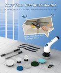 Cordless Electric Spin Scrubber with 10 Attachments