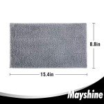 MAYSHINE 6 Pack Washable Microfiber Mop Replacement Pads
