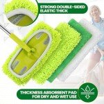 18 Pack Reusable Microfiber Mop Pads for Swiffer