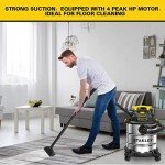 Stanley 6 Gallon Stainless Steel Wet/Dry Vacuum