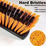 18" Heavy Duty Outdoor Push Broom with Long Handle