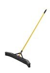 Rubbermaid 36" Push-to-Center Broom, Black