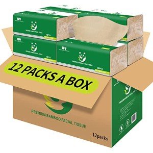 Soft Bamboo Facial Tissues - 3 Ply, 12 Packs