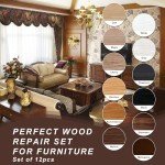 Hupeyna 12-Color Wood Furniture Repair Kit