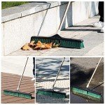 Eyliden 24" Heavy Duty Push Broom with Handle