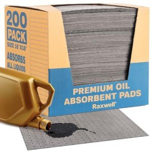 Large Oil Absorbent Pads - 200 Count