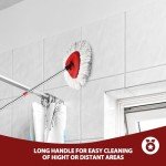 4-Section Spin Mop Replacement Handle, 30"-58