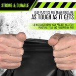Heavy Duty Black Garbage Bags - 50 Count